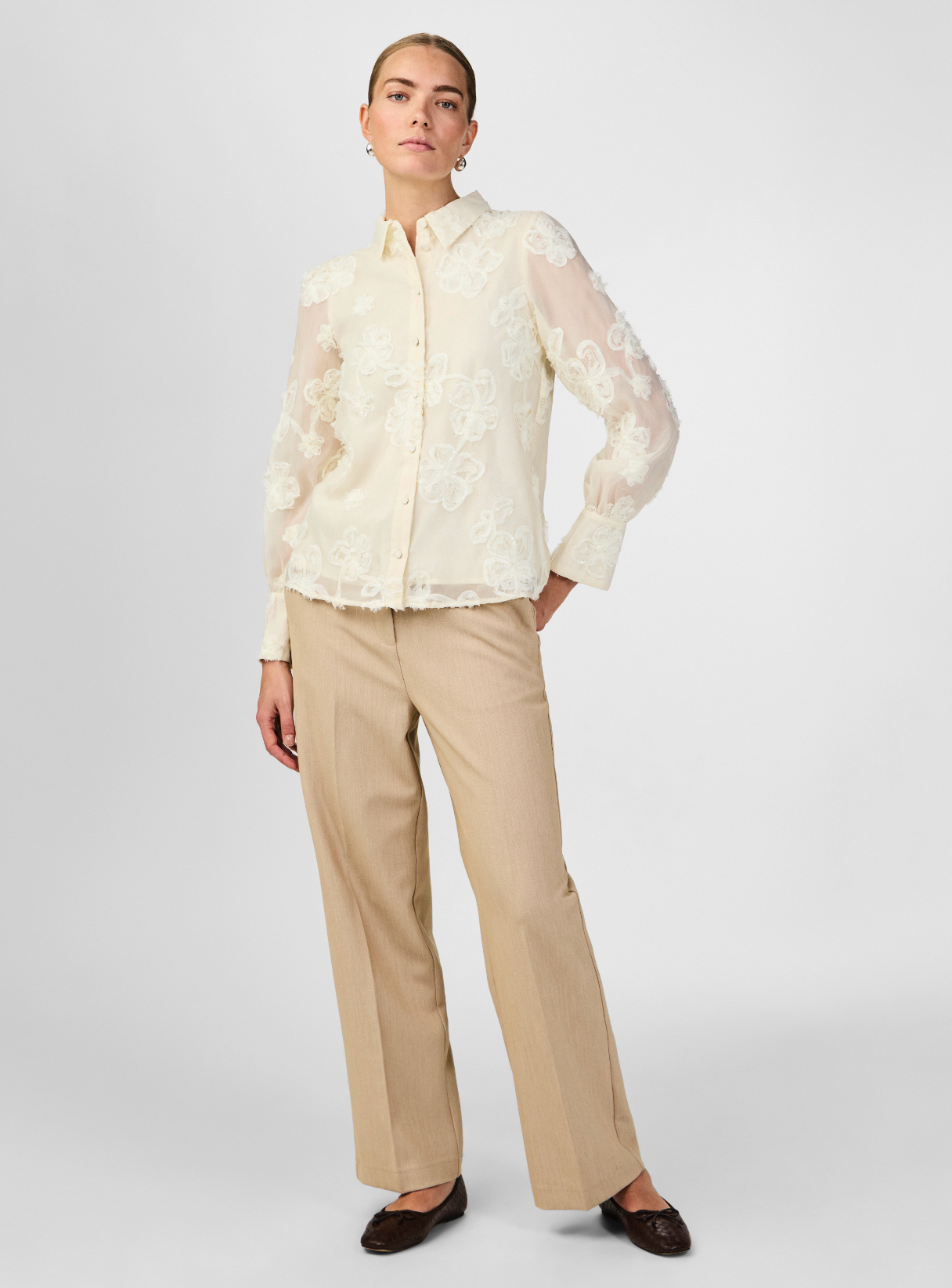 Y.A.S | FRIMA LS SHIRT - GARDENIA