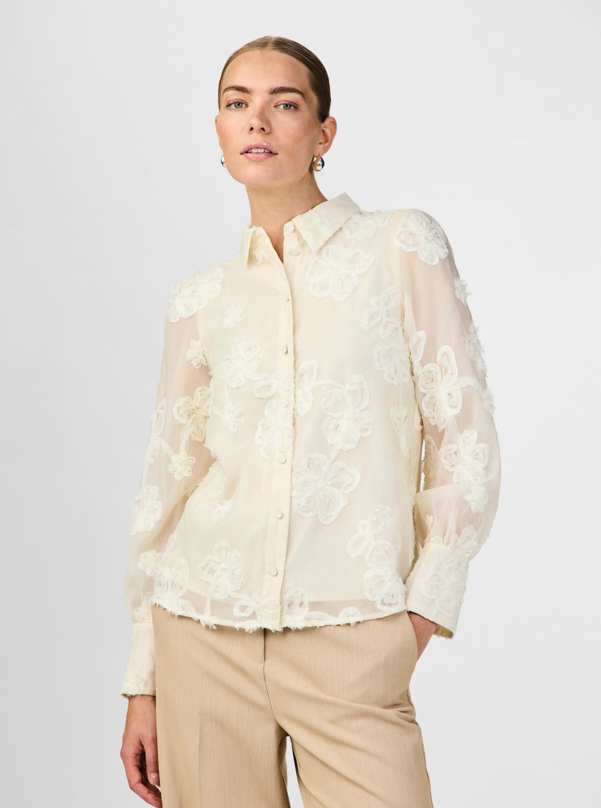 Y.A.S | FRIMA LS SHIRT - GARDENIA