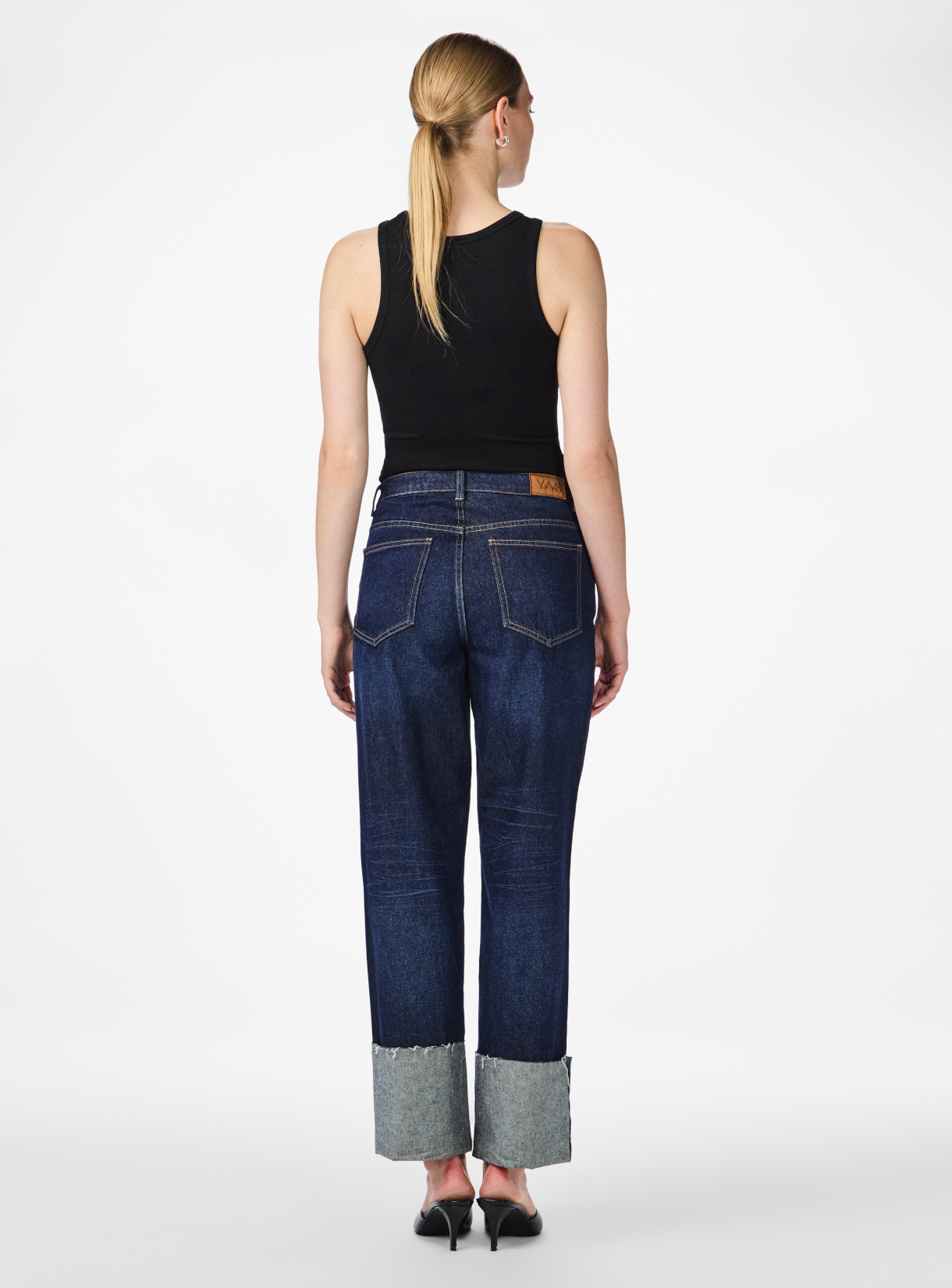 Y.A.S | MARIA HMW JEANS - DARK BLUE DENIM