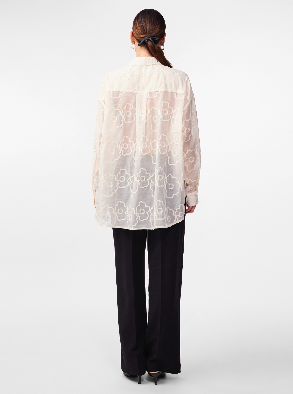 Y.A.S | FLORINA LS OVERSIZE SHIRT - BIRCH