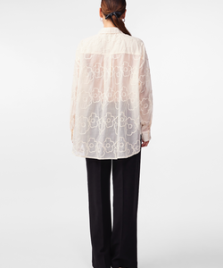 Y.A.S | FLORINA LS OVERSIZE SHIRT - BIRCH