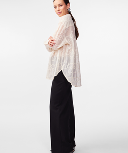 Y.A.S | FLORINA LS OVERSIZE SHIRT - BIRCH