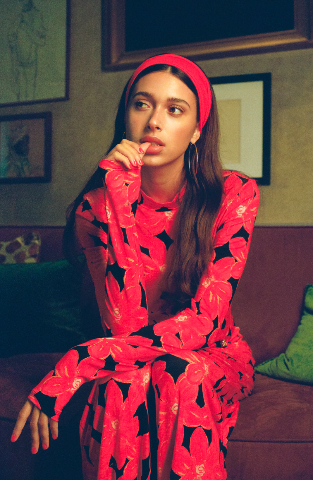 HARPER & YVE | JANE PANTS - SPICY RED FLOWER