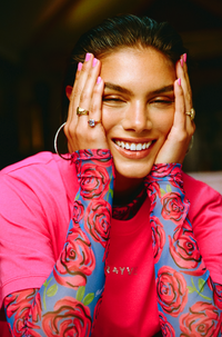 HARPER & YVE | JANE LS TOP - ICONIC ROSE