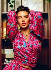 HARPER & YVE | FLORA LS TOP - ICONIC ROSE