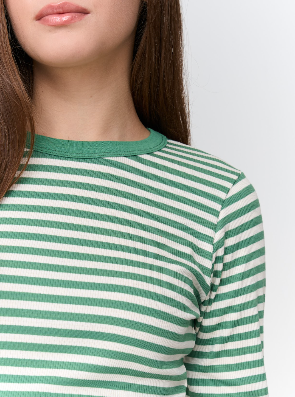 STRIPE LS TOP - GREEN
