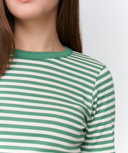 STRIPE LS TOP - GREEN