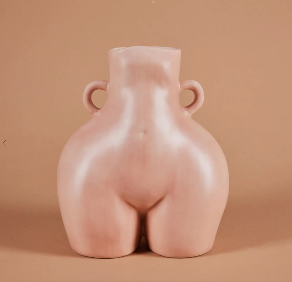 BAHNE & CO | VASE - CURVES AND HANDLE - ROSE