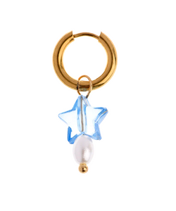 ANNEDAY | BLUE STAR PEARL EARRING - GOLD (1pc)