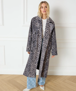 REFINED DEPARTMENT | CARRY TRENCHCOAT - LEOPARD