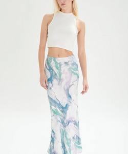 MARBLE SKIRT - BLUE