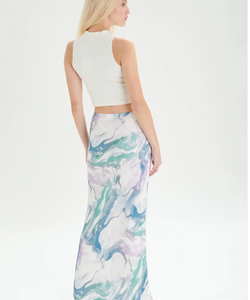 MARBLE SKIRT - BLUE