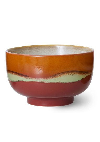 HKliving | 70S CERAMICS: NOODLE BOWL - GEYSER CLAY