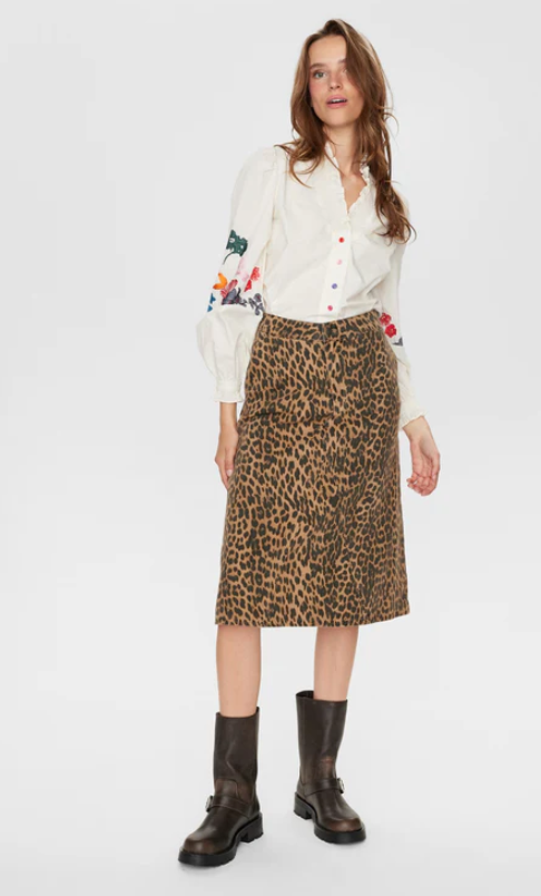 NUMPH | GIGI SKIRT - TIGERS EYE