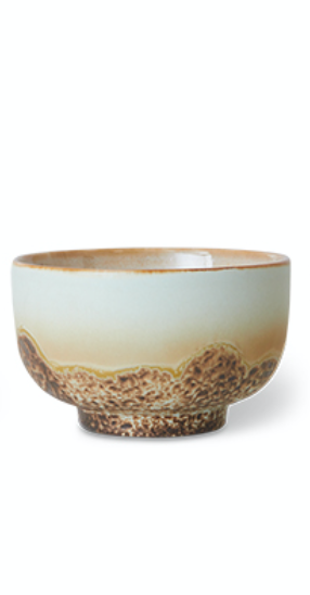 HKliving | 70S CERAMICS: NOODLE BOWL - SEABREEZE SHELL