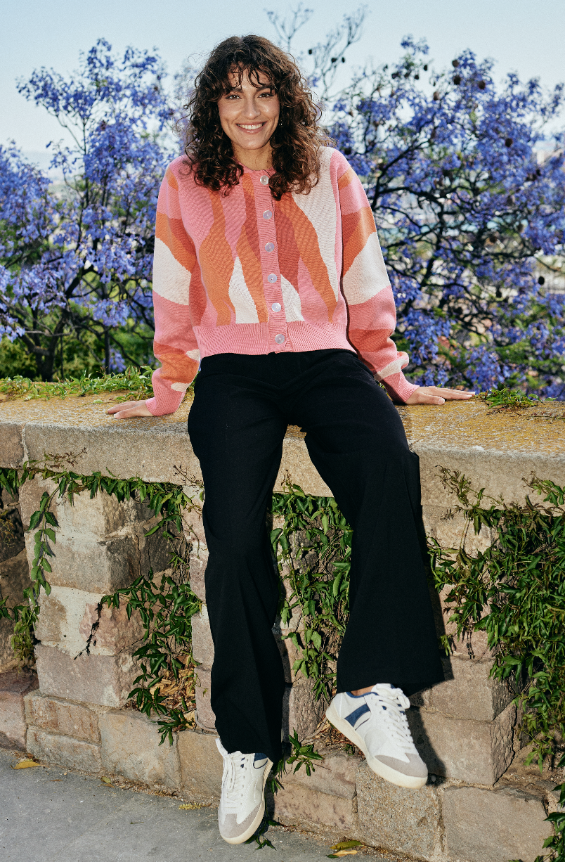 FLOWING CARDIGAN - PINK