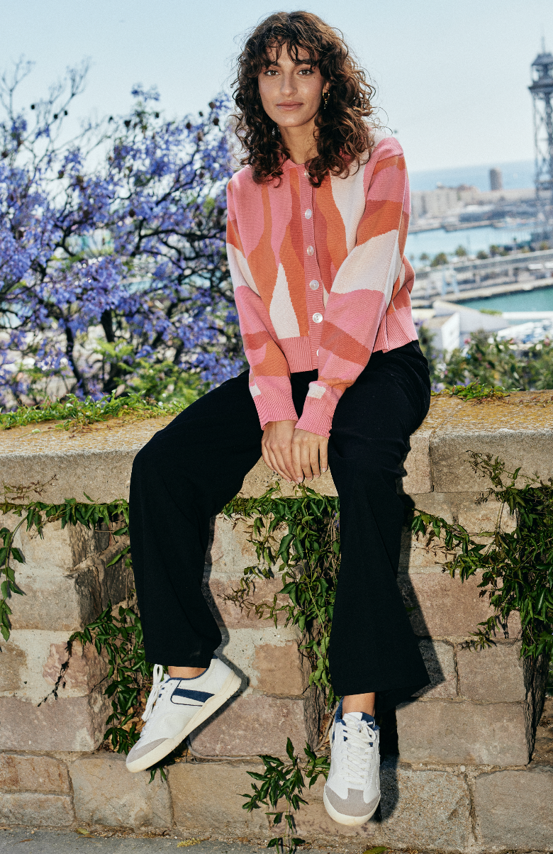 FLOWING CARDIGAN - PINK