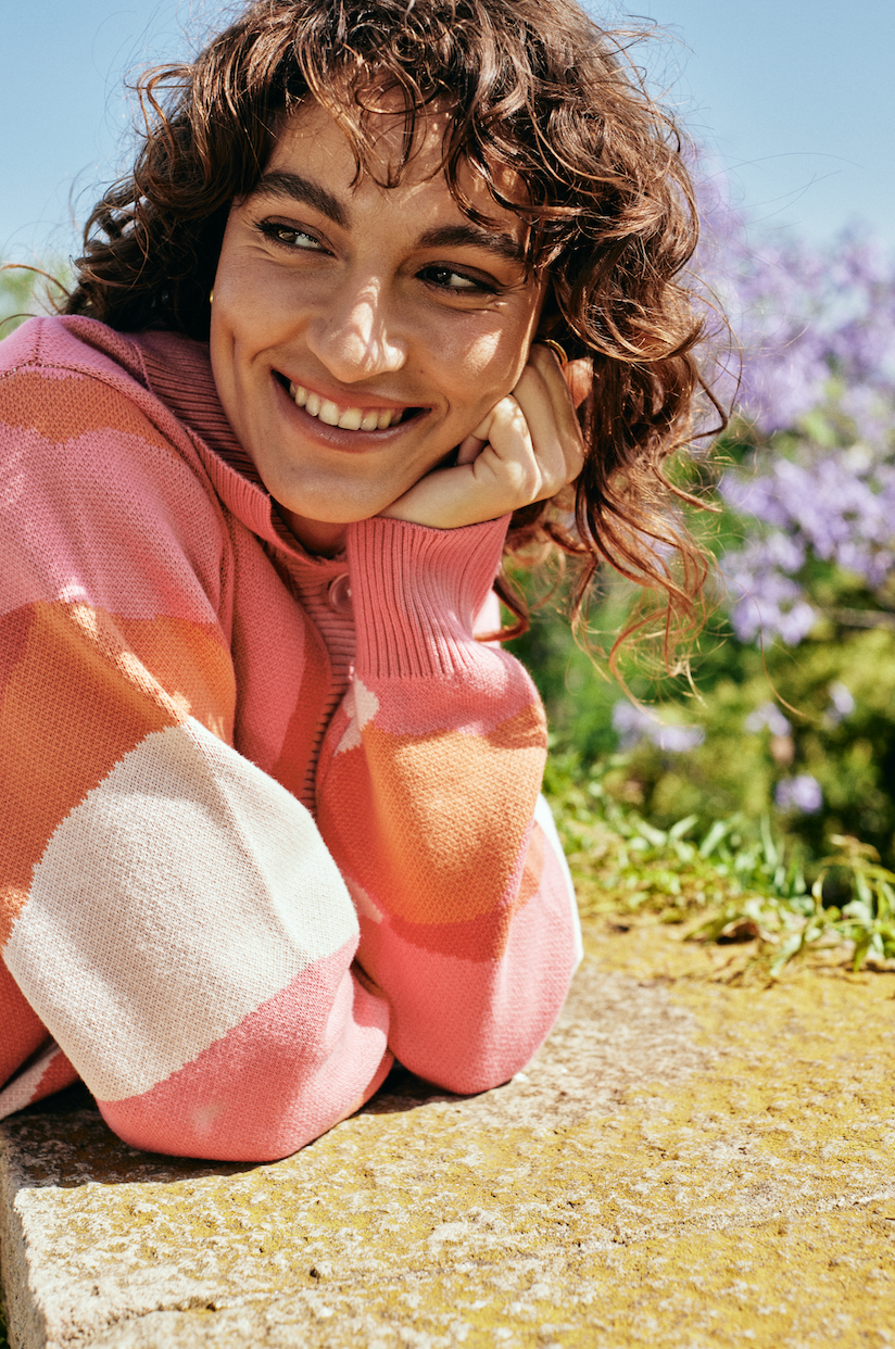 FLOWING CARDIGAN - PINK