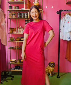 GRACE & MILA | ROSALIE DRESS - CERISE