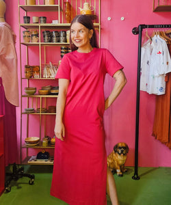 GRACE & MILA | ROSALIE DRESS - CERISE