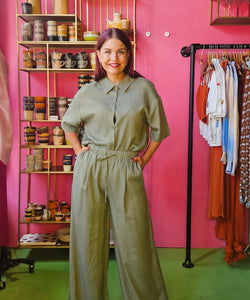 WIDE BLOUSE - GREEN