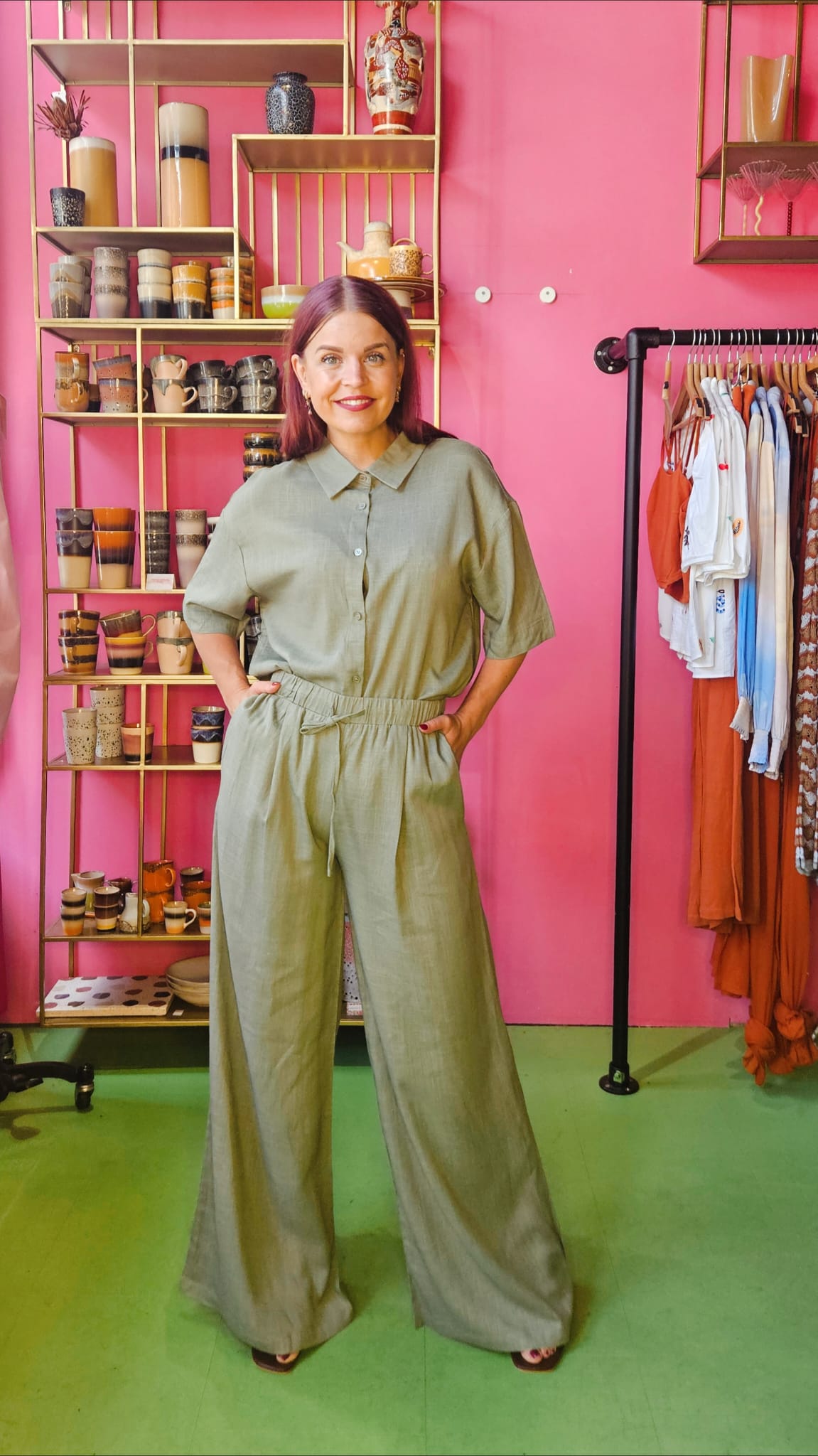 WIDE BLOUSE - GREEN