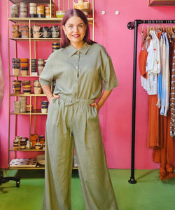 WIDE BLOUSE - GREEN