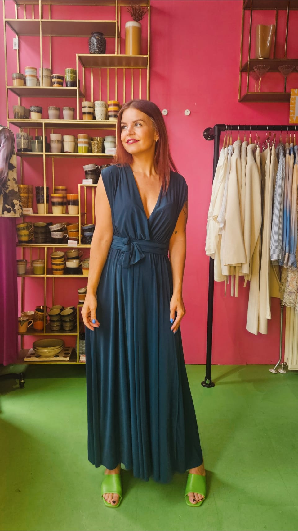 INFINITY DRESS - PETROL