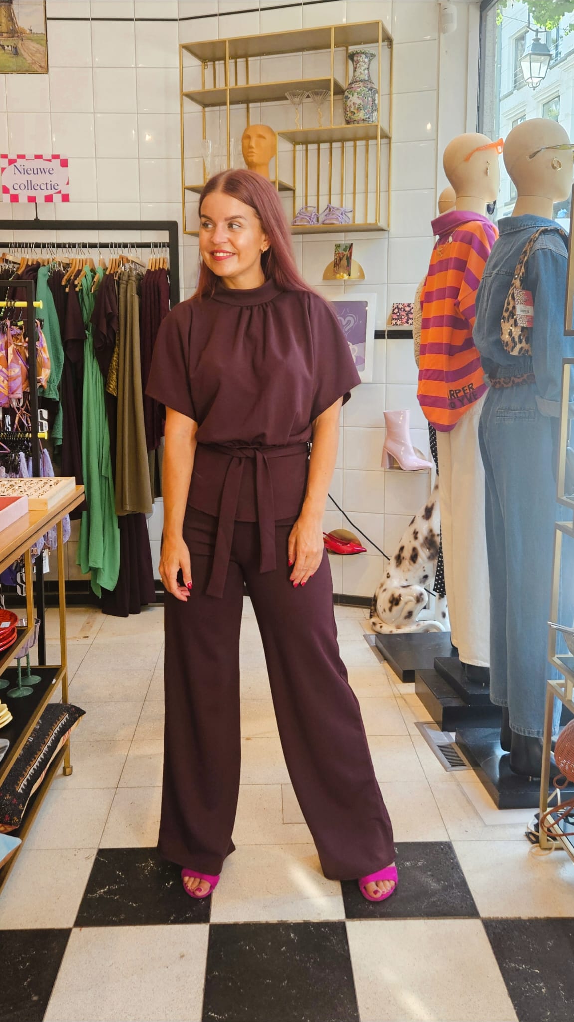 GIRL TOP - DEEP BORDEAUX
