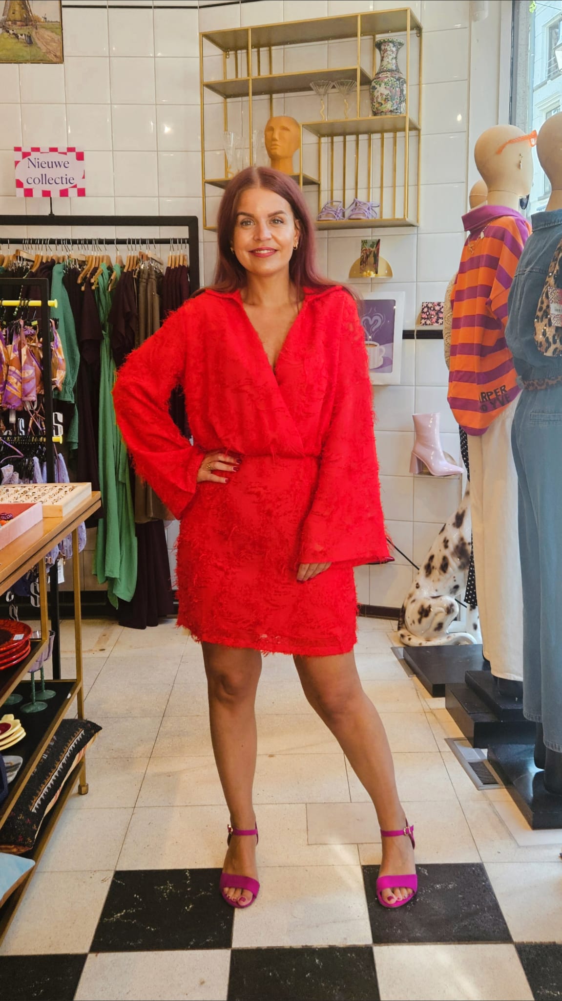 LEMONADE MOMENTS DRESS - RED