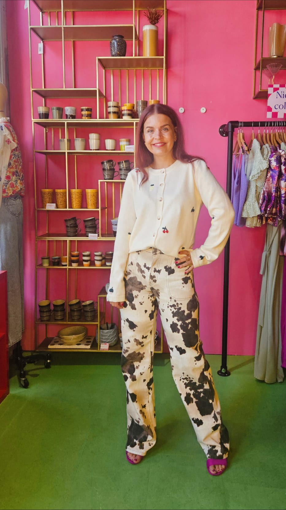 SUTTON EMBROIDERY CARDIGAN - ECRU