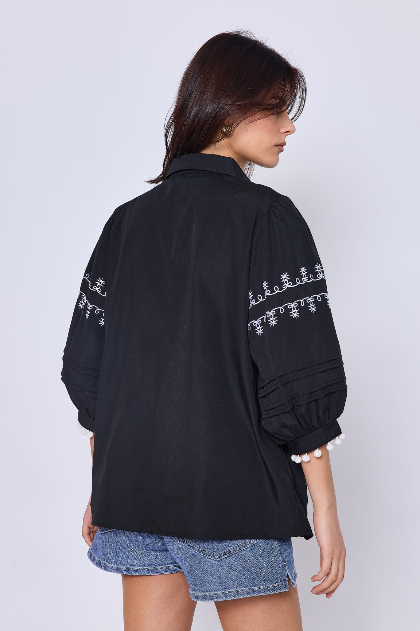 EEF BLOUSE - BLACK