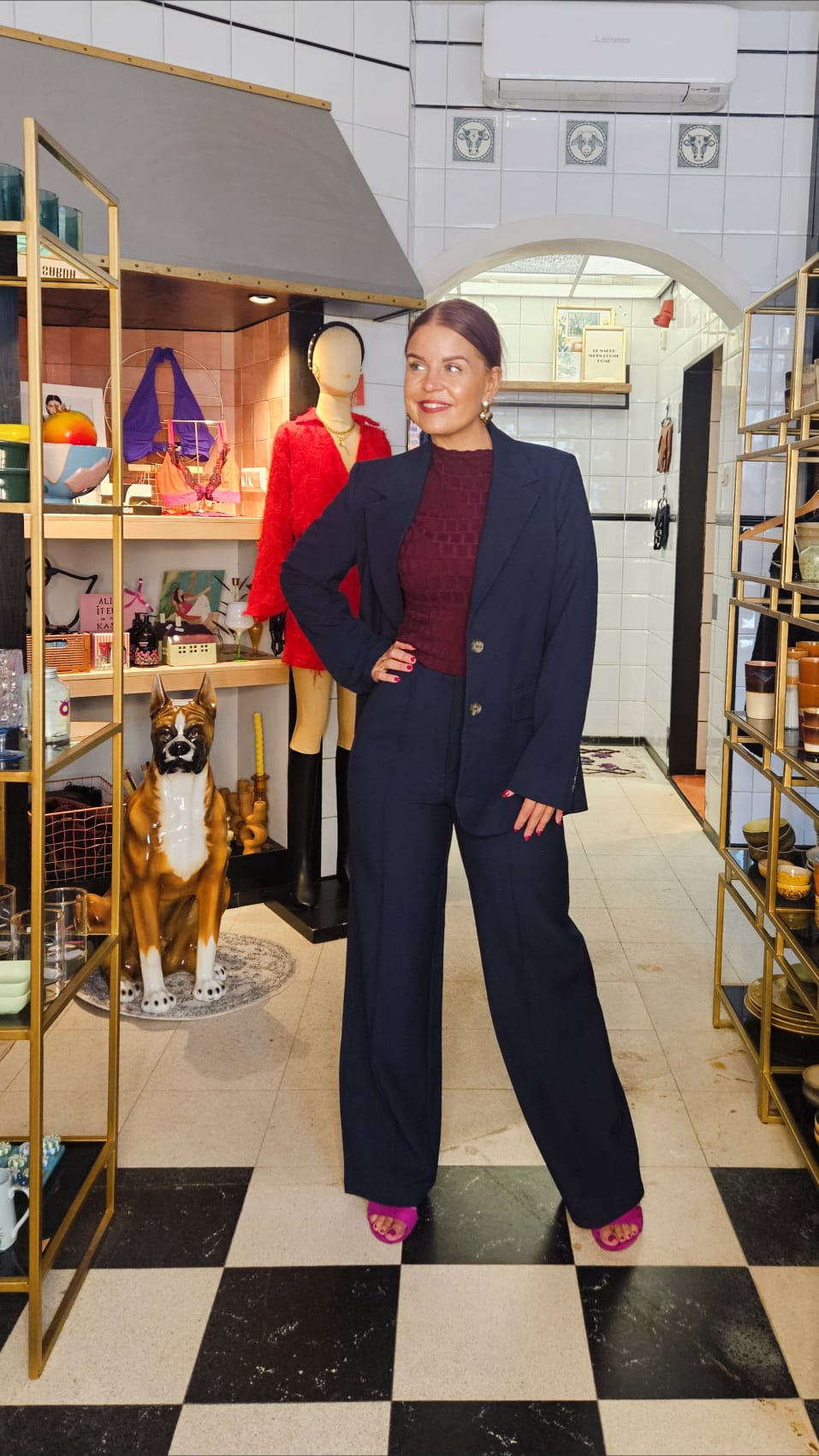 Y.A.S | REEMAJ HW PANTS - NAVY BLAZER