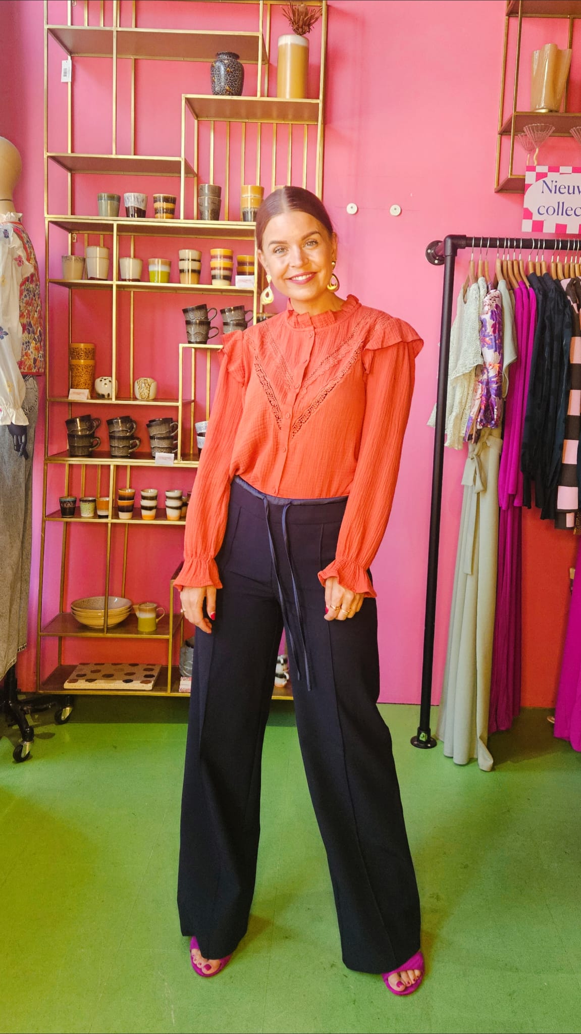 FINNA BLOUSE - TERRACOTTA