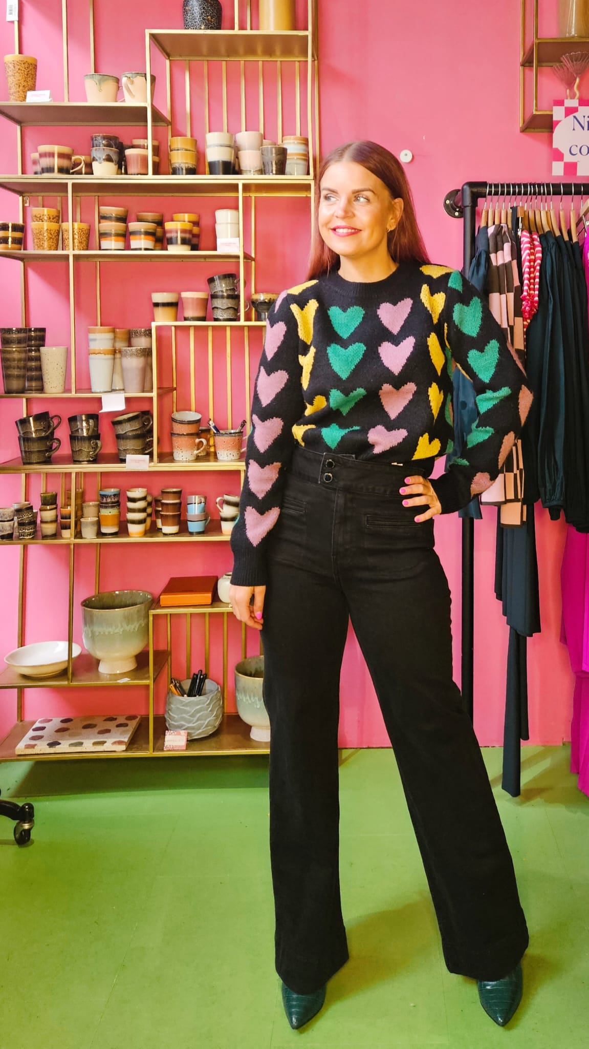 COMPAÑÍA FANTÁSTICA | HEARTS PULLOVER - BLACK