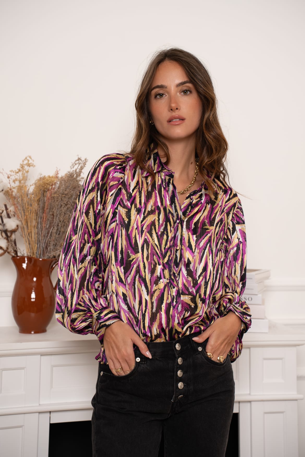 VALERIE BLOUSE - PURPLE