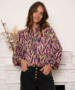 VALERIE BLOUSE - PURPLE