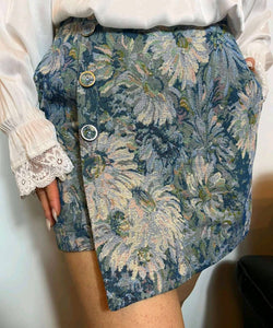 BLAIRE WOVEN SKORT - BLUE
