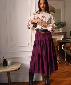 LOTTIE EMBROIDERY KNIT - BEIGE