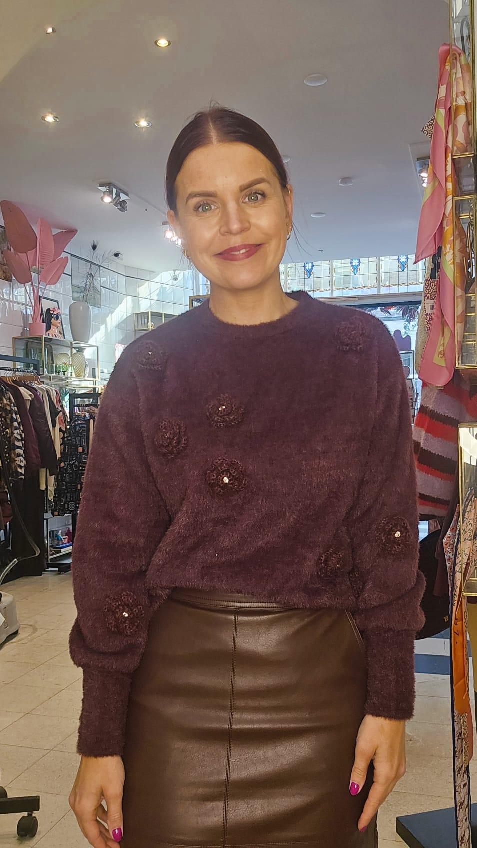 PUFFY PULLOVER - TAWNY PORT