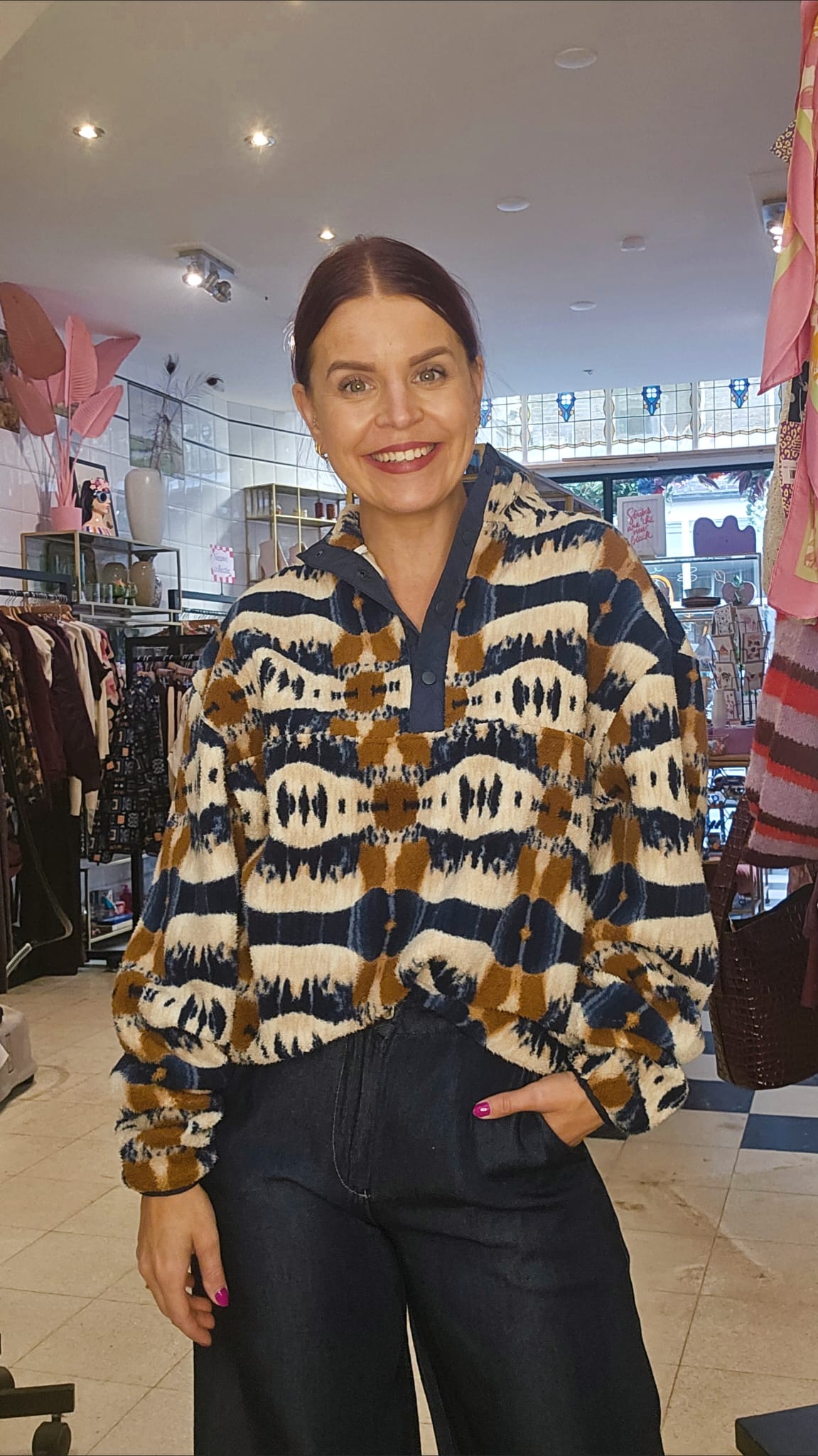 FLEECE PULLY - BEIGE