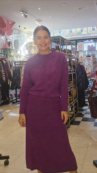LOU SOFT SKIRT - VIOLET