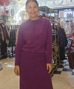 LOU SOFT PULLOVER - VIOLET