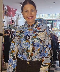 AUTUMN BLOUSE -  BLUE