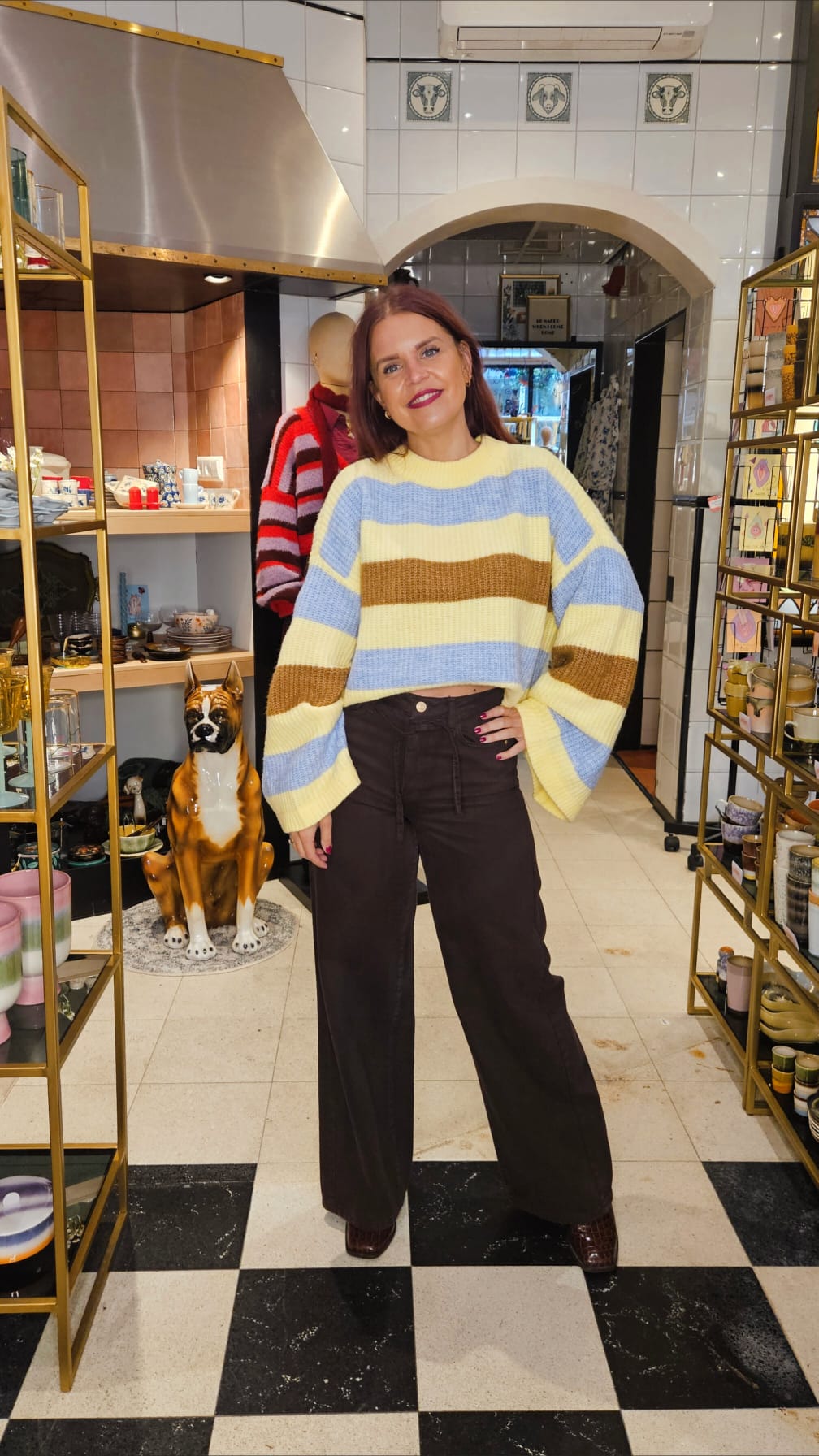 HARPER & YVE |  ALEX JUMPER - MULTI STRIPE YELLOW