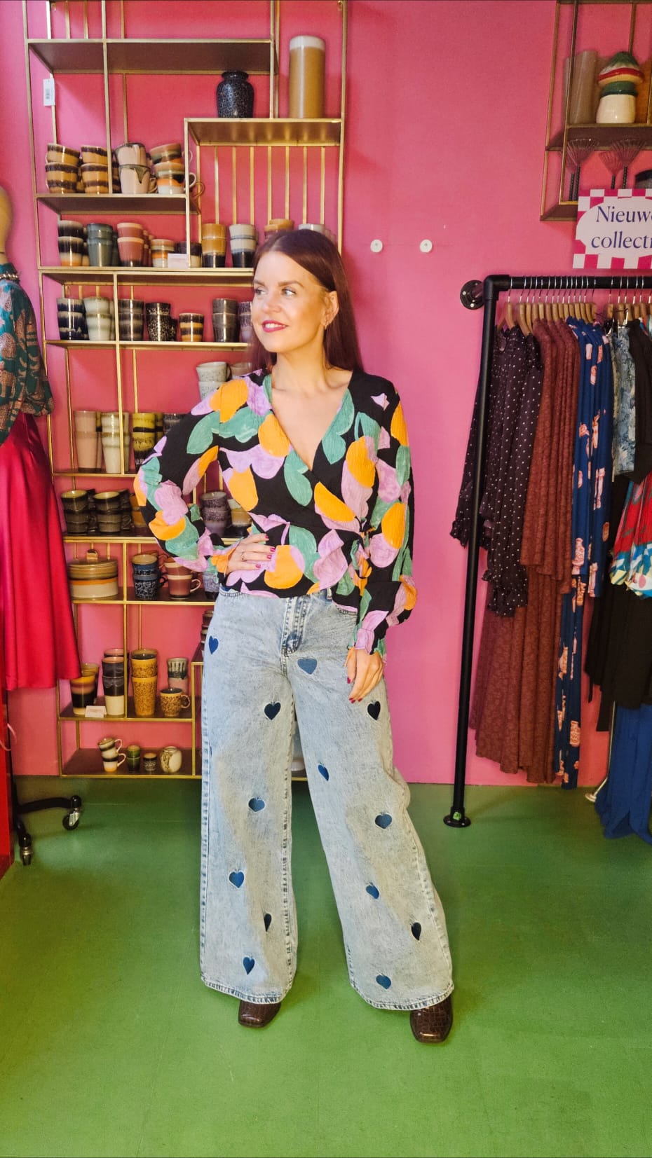 COMPAÑÍA FANTÁSTICA | APRICOT LS WRAP TOP - VIOLET