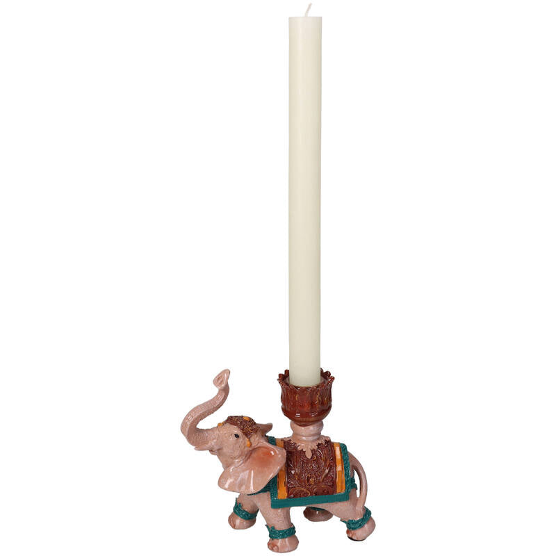 ELEPHANT CANDLE HOLDER - MULTI