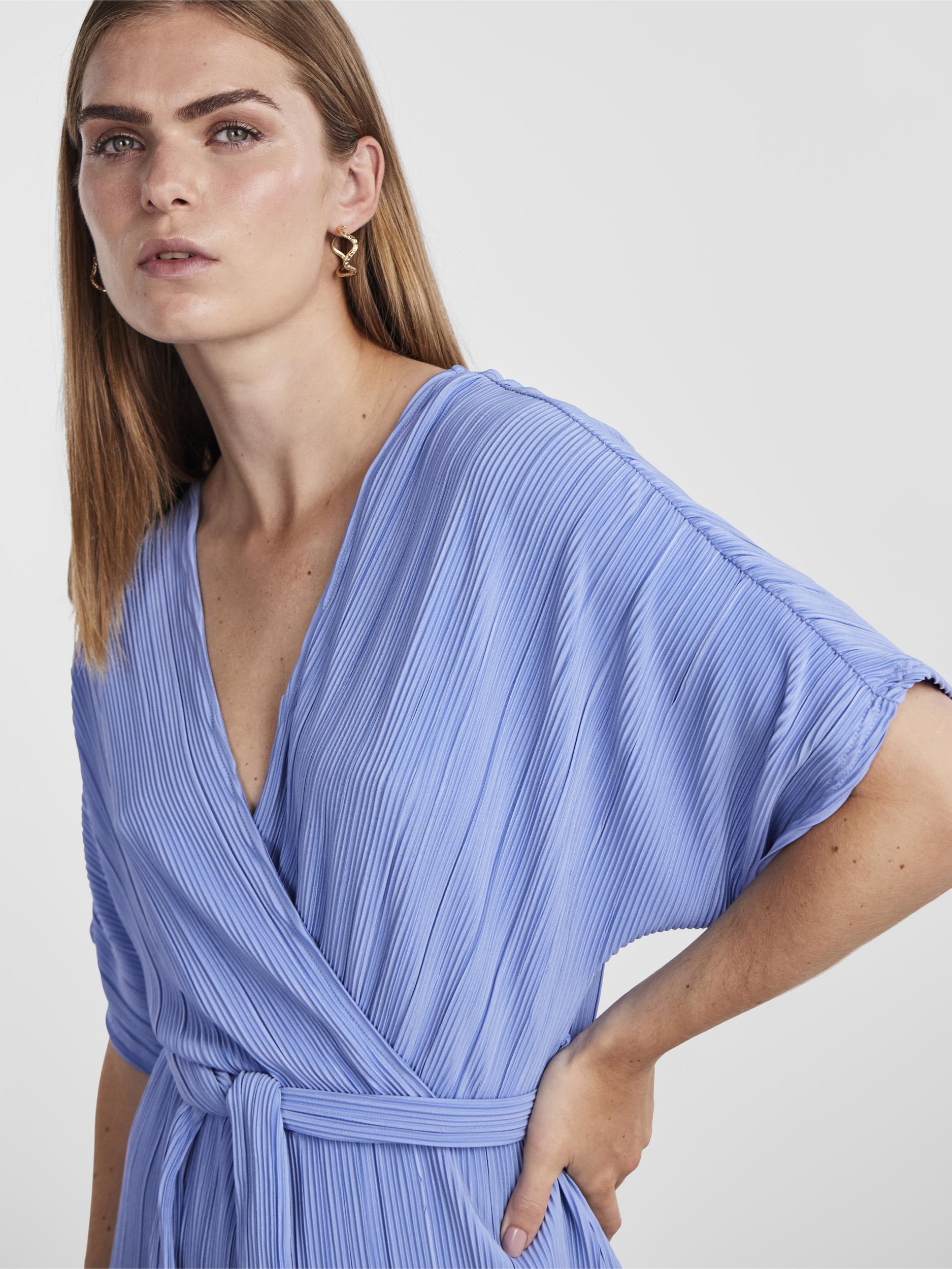 Dress Forum Periwinkle Tie-Ankle Jumpsuit - ShopperBoard