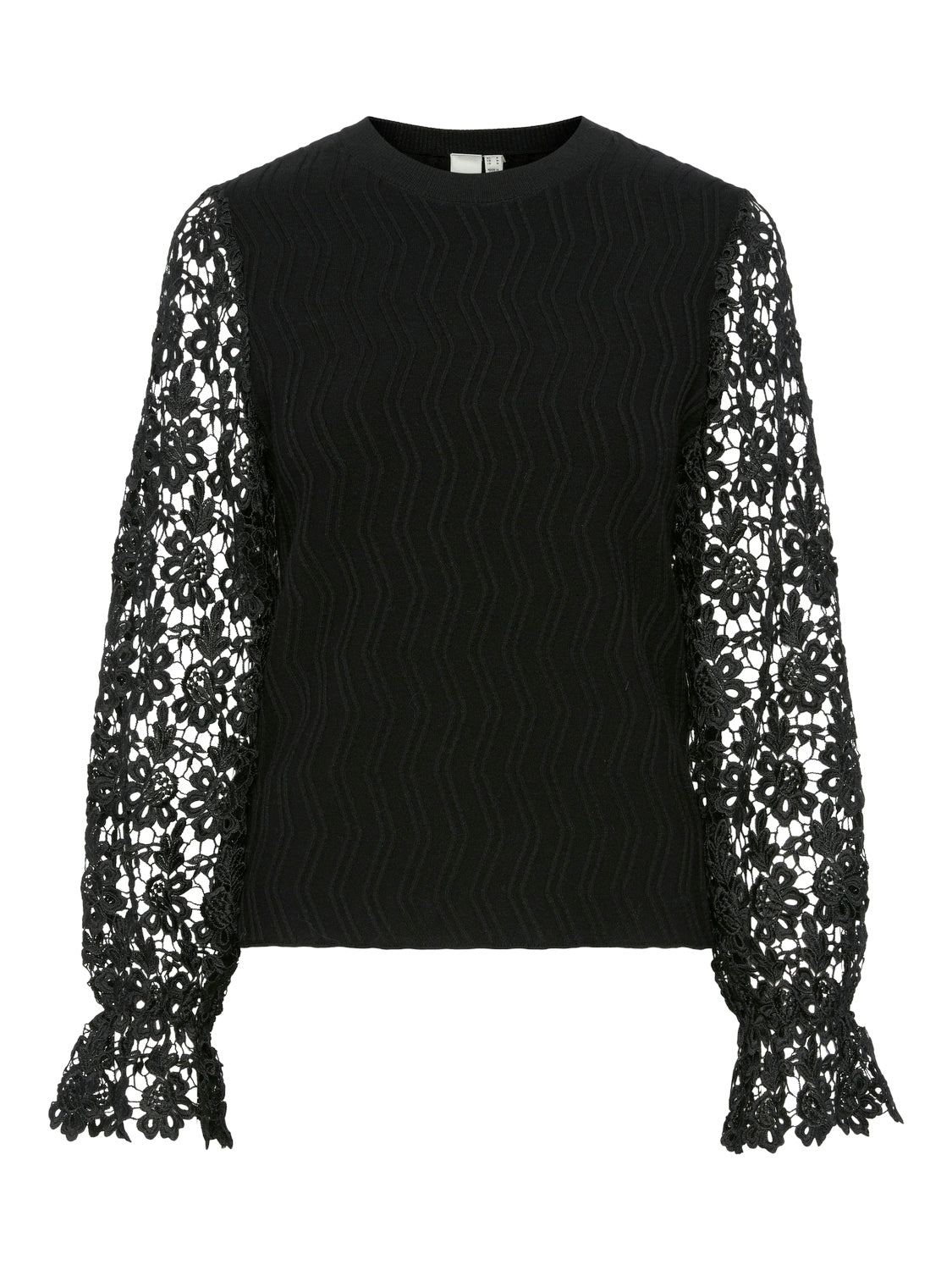 Y.A.S | BLOMIRA LS KNIT PULLOVER - BLACK