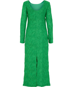 Y.A.S | OTIVO LS LONG DRESS - MEDIUM GREEN